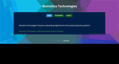 Desktop Screenshot of bioinsilico.com