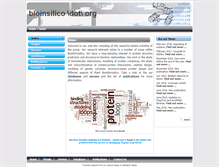 Tablet Screenshot of bioinsilico.org